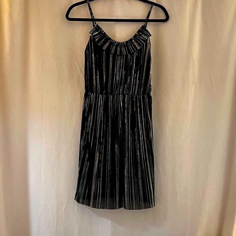 Black, Gold, Silver - roaring 20s part dress. New without tags.